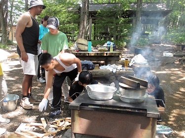 野外炊飯